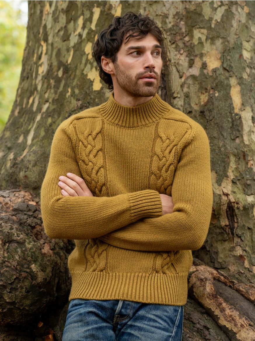 Fleurs De Bagne "Orlock" Wool Sweater - Olive