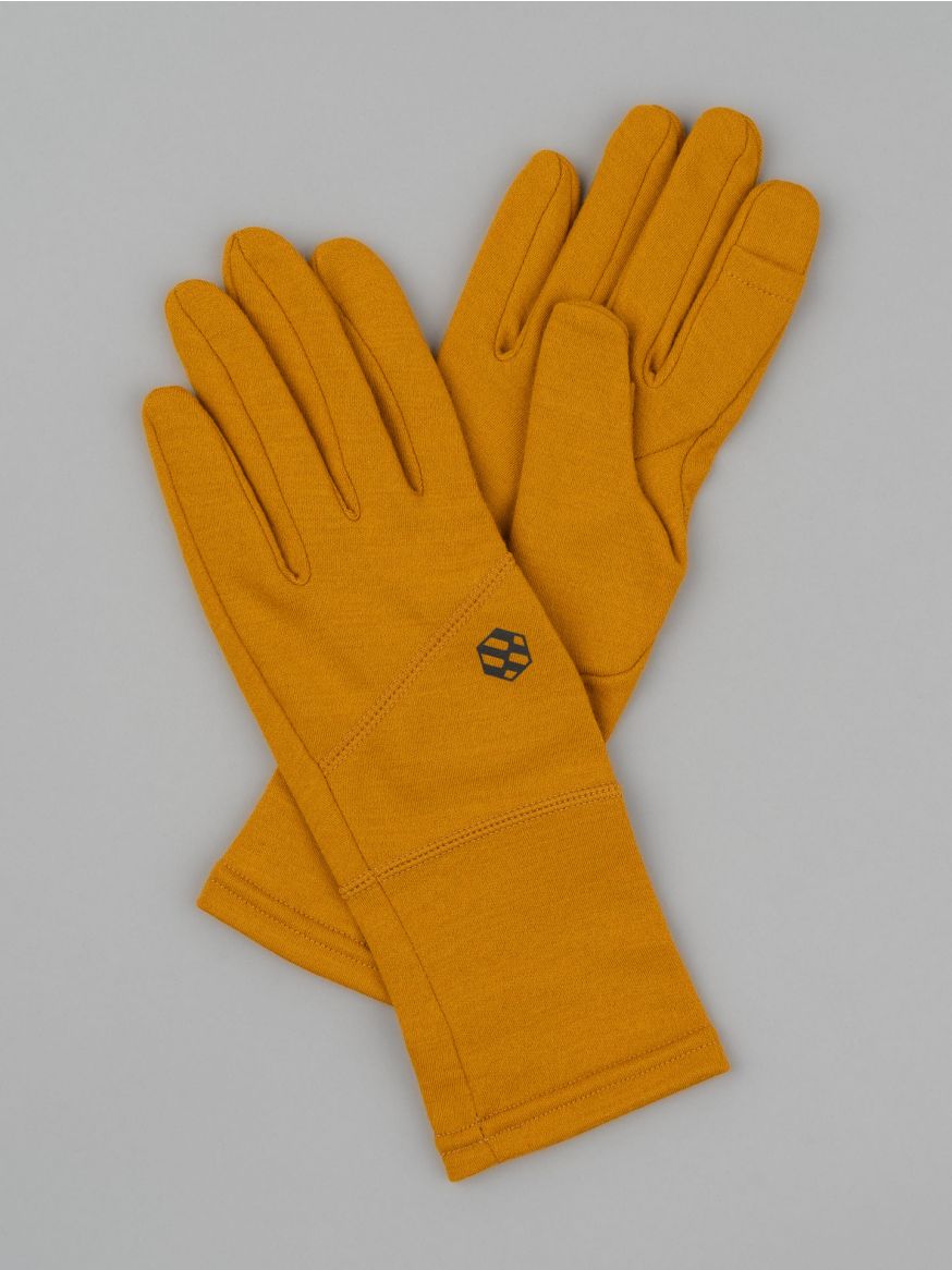 Handson Grip Merino Wool Hobo Glove - Mustard