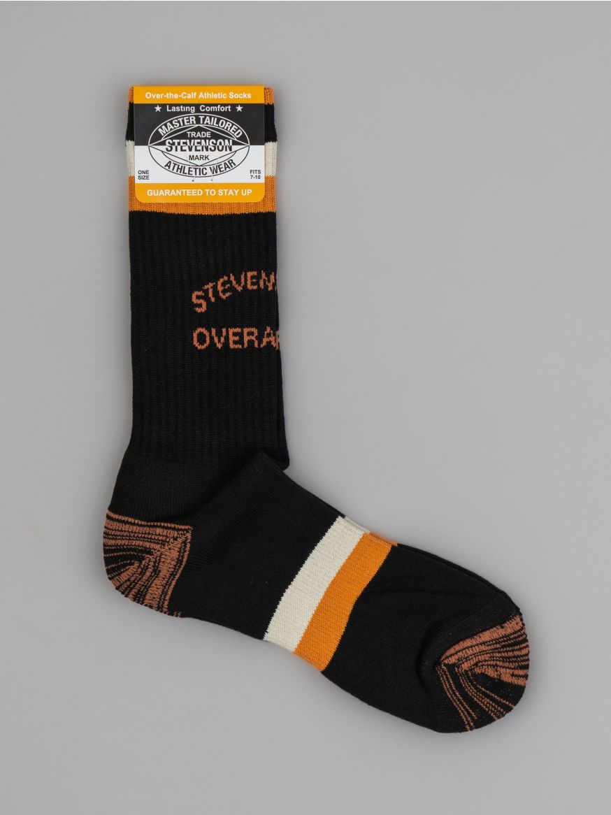 Stevenson Overall Over The Calf Athletic Socks - Black