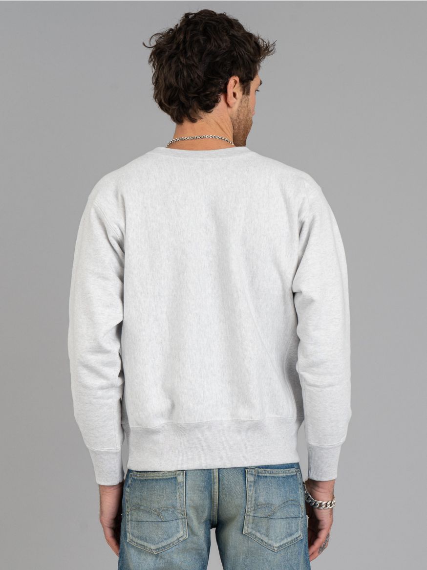 The Real McCoy's Heavyweight Crewneck Sweatshirt - Silver Grey