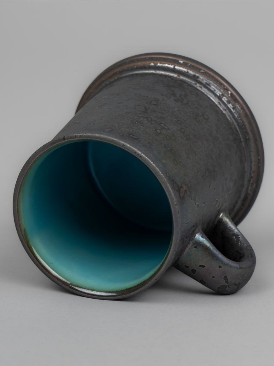 One Kiln Large A Mug - Ash & Blue