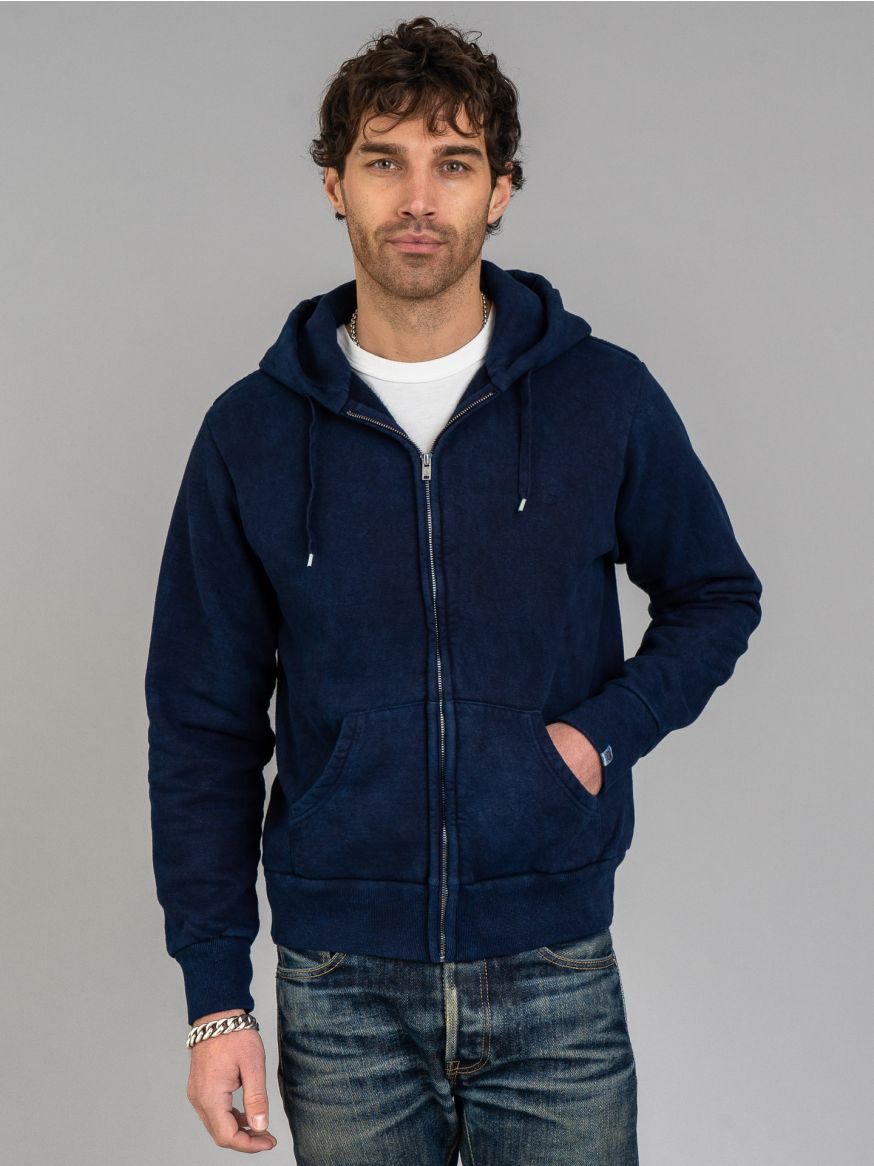 UES Zip Hoodie - Indigo