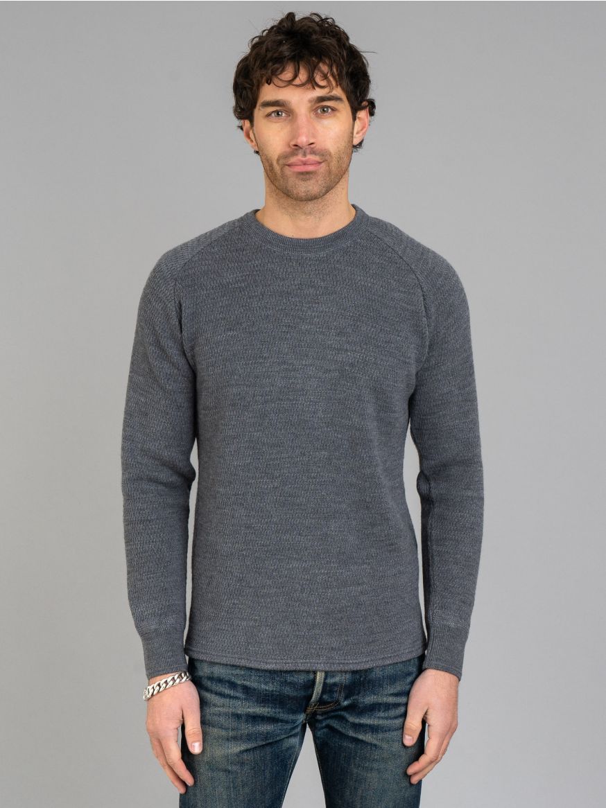 Stevenson Overall Merino Wool Thermal Sweater - Grey