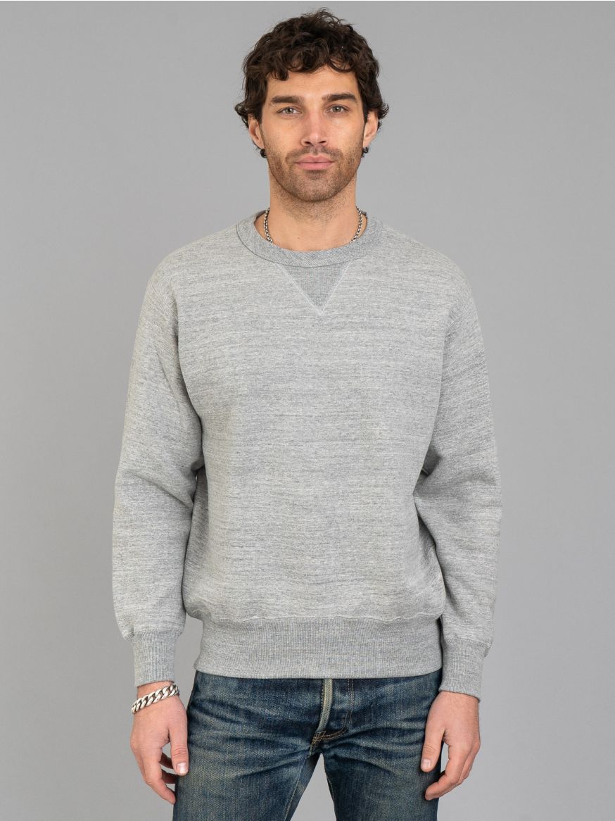 The Real McCoy’s 10oz Loopwheeled Crewneck Sweatshirt V2 - Grey