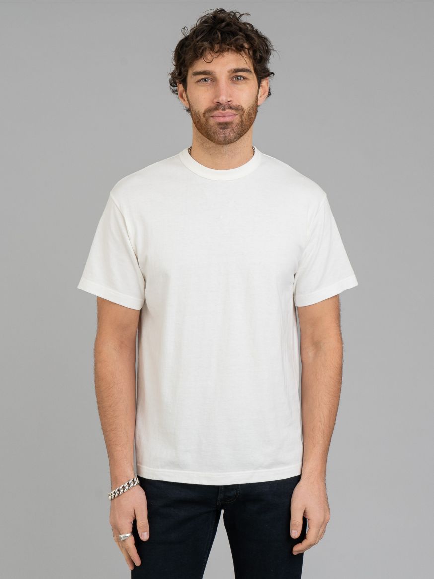 Iron Heart 6.5oz Loopwheel Crew Neck T-Shirt - White