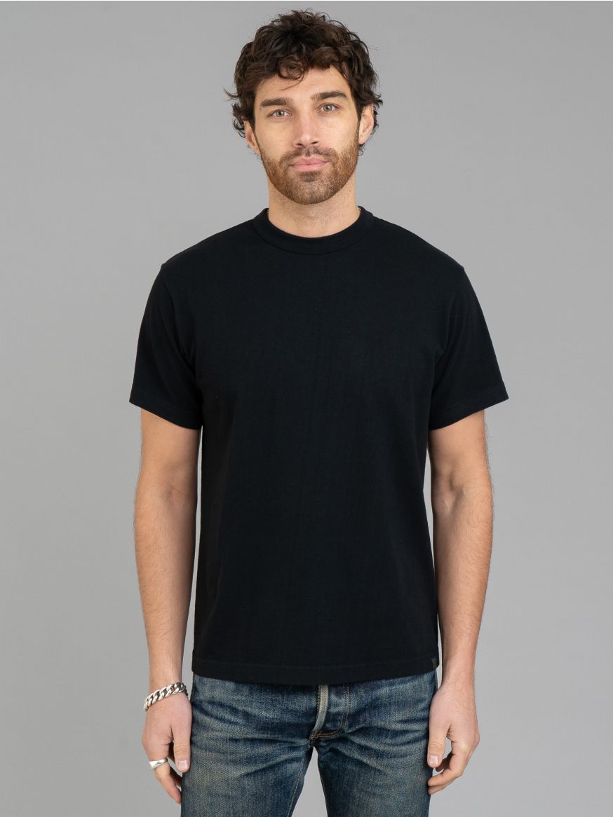 Iron Heart 6.5oz Loopwheel Crew Neck T-Shirt - Black