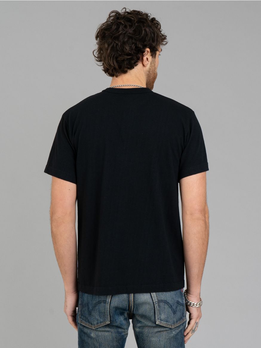 Iron Heart 6.5oz Loopwheel Crew Neck T-Shirt - Black