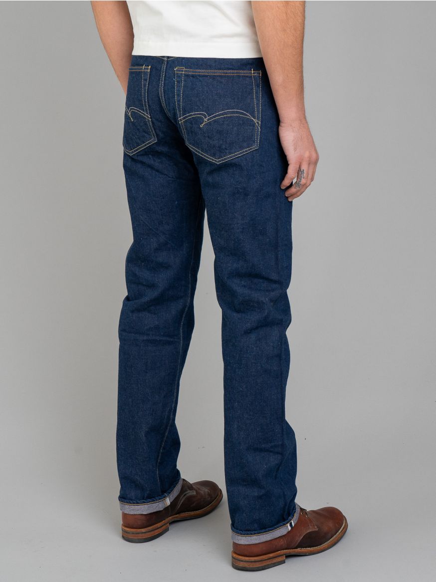 Studio D’Artisan AI-SA Natural Indigo Cherry Blossom Jeans - Straight