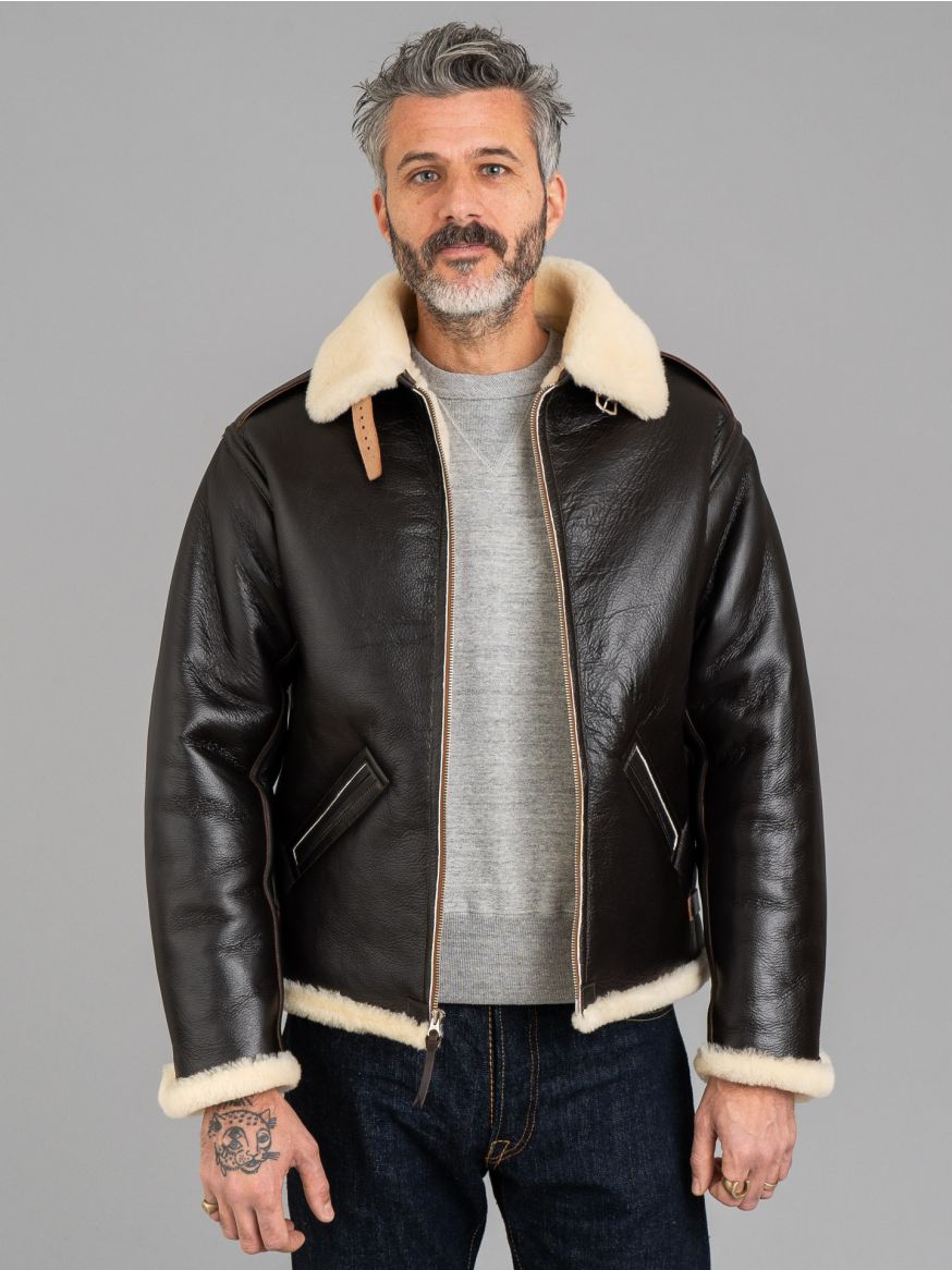 The Real McCoy's Type B6 Sheepskin & Horsehide Flight Jacket