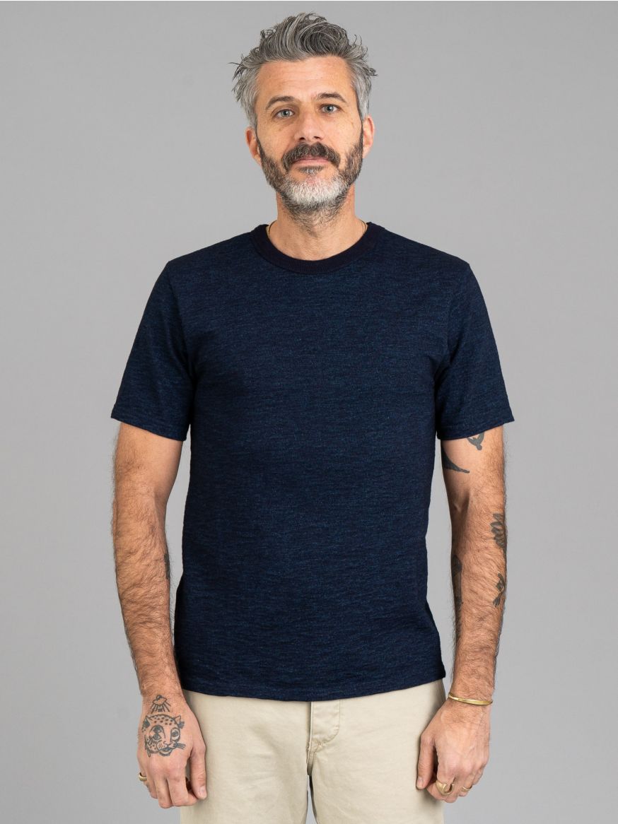 UES No.7 Yarn-Dyed T-Shirt - Indigo