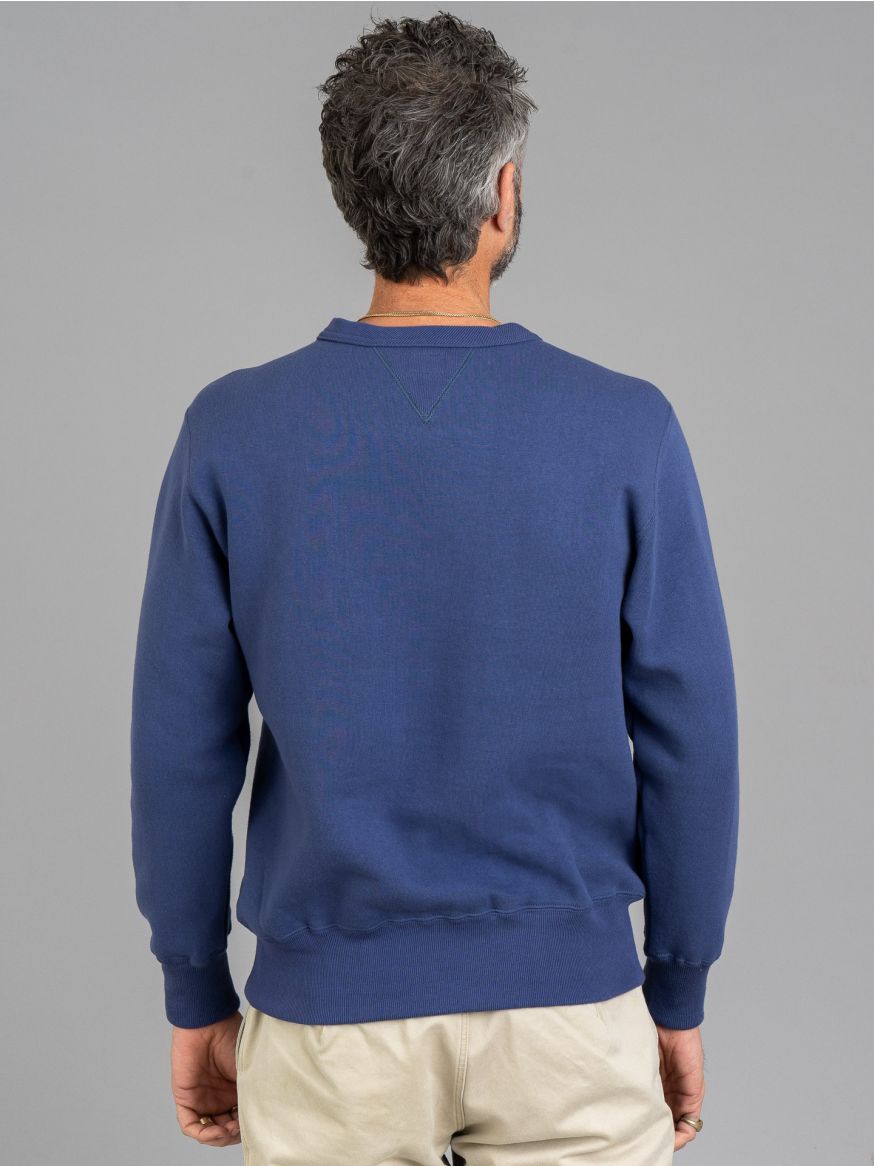 The Real McCoy’s 10oz Loopwheeled Crewneck Sweatshirt V2 - McQueen Blue