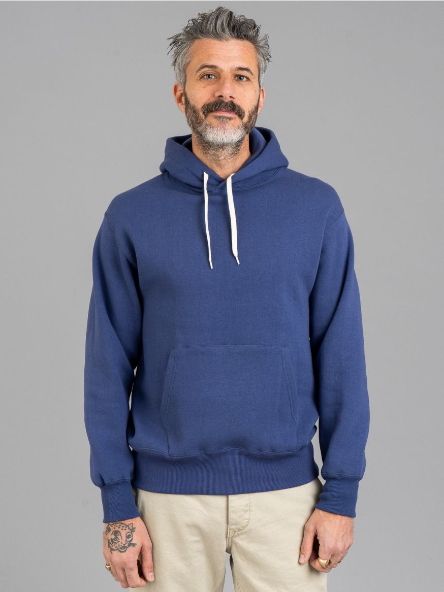 The Real McCoy’s 10oz Loopwheeled Pullover Hoodie V2 - McQueen Blue