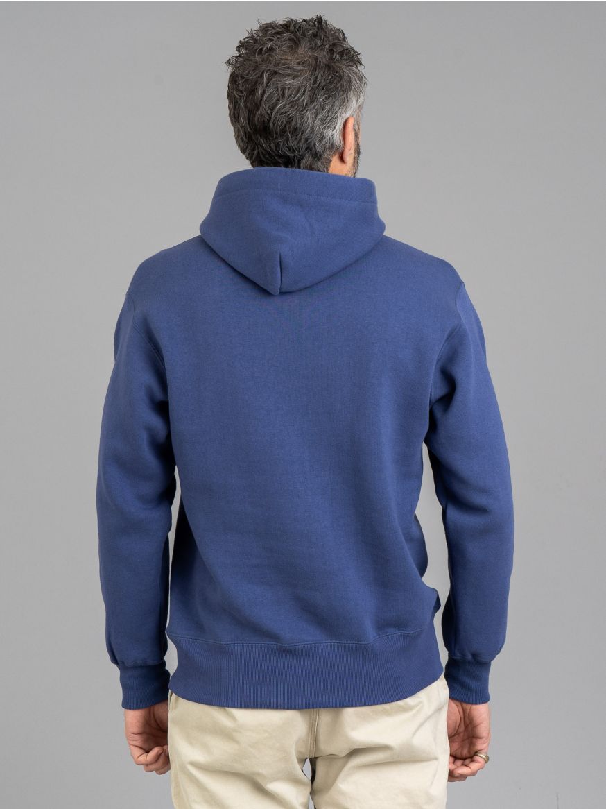 The Real McCoy’s 10oz Loopwheeled Pullover Hoodie V2 - McQueen Blue