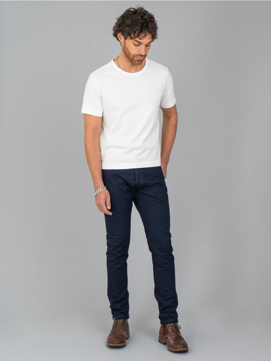 Pure Blue Japan Heavy Duck Canvas Indigo Pants - Relaxed Tapered