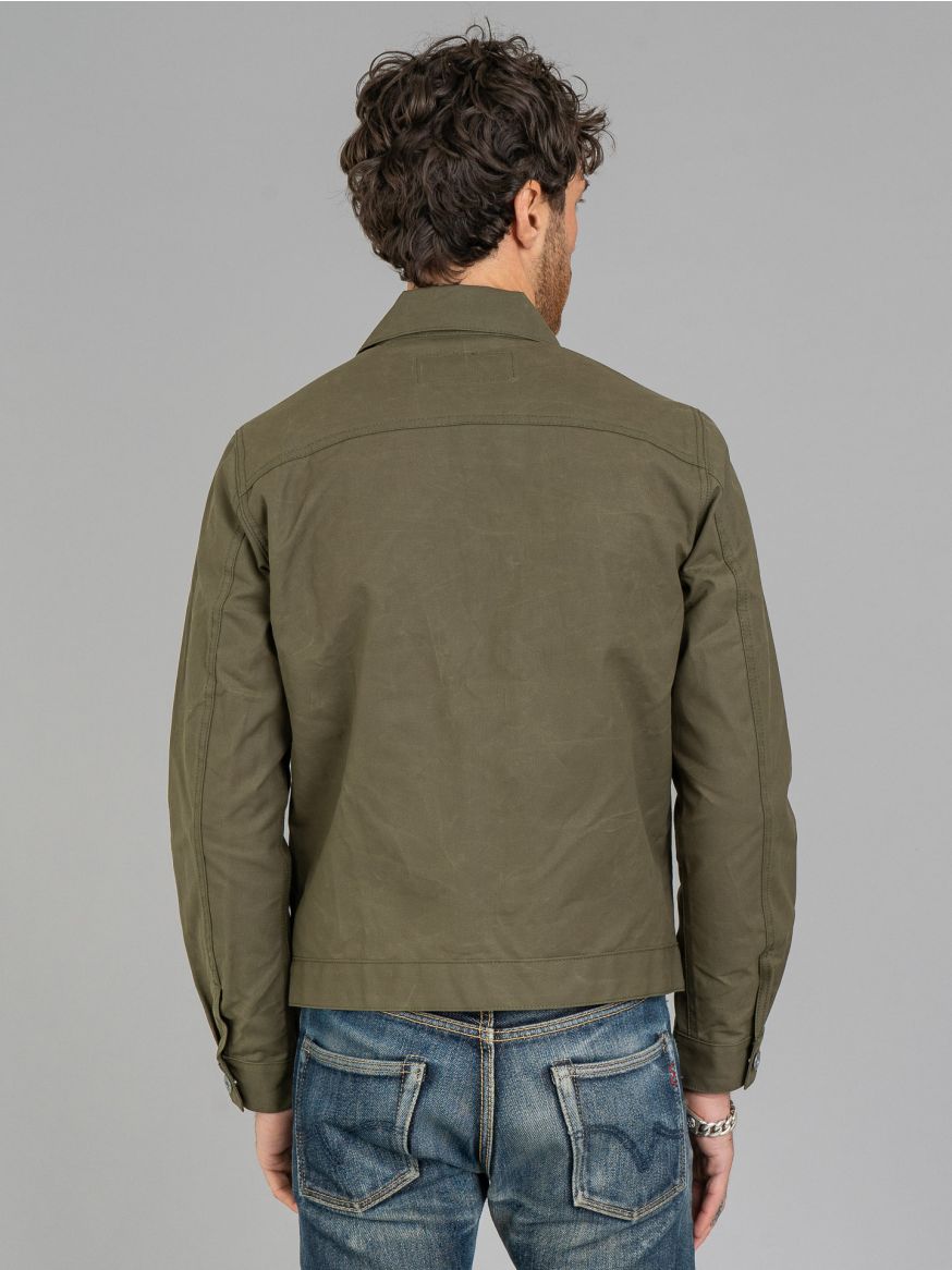 Rogue Territory Dry Wax Canvas Cruiser Jacket - Olive 