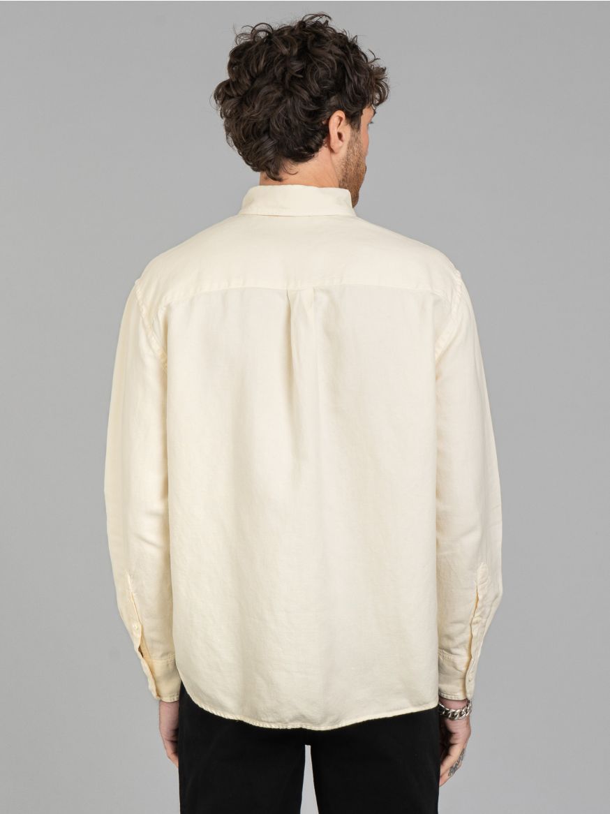 3sixteen Big Oxford Shirt - Hemp Ecru