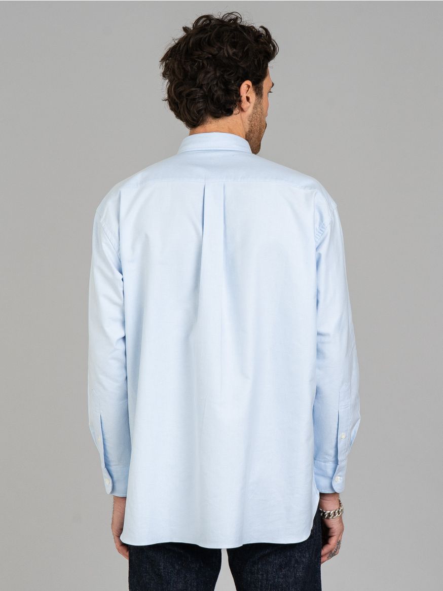 Comme des Garçons Homme Embroidered Cotton Oxford Shirt - Sax Blue