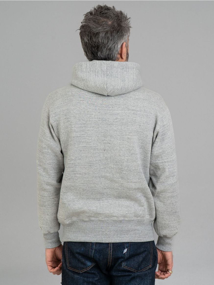 The Real McCoy’s 10oz Loopwheeled Pullover Hoodie V2 - Grey