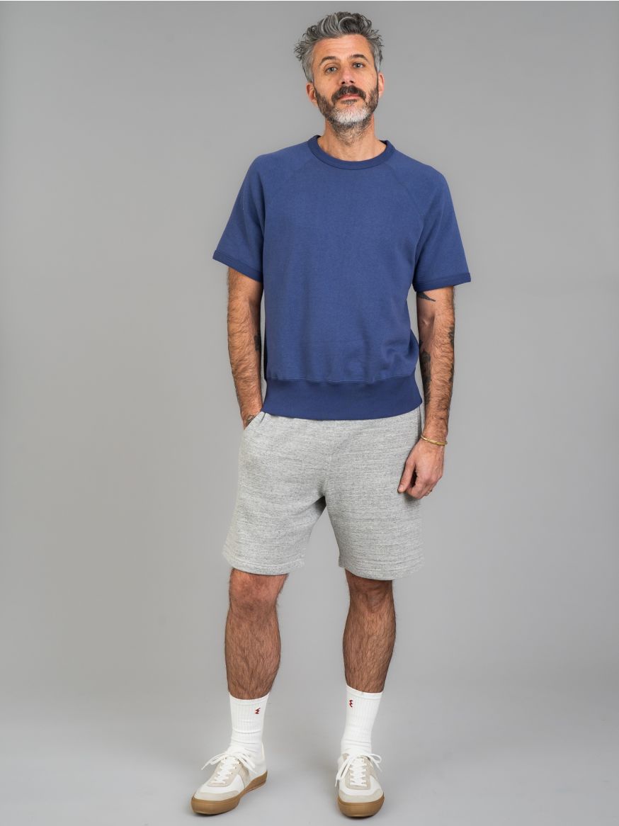 The Real McCoy’s 9oz Loopwheeled Sweat Shorts - Grey