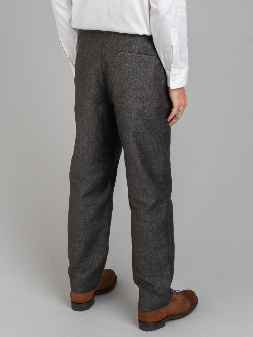 The Real McCoy’s Double Diamond Sack Trousers - Salt & Pepper Moleskin 