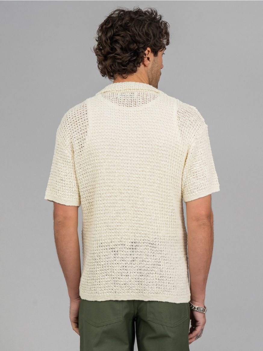 The Real McCoy’s Cotton Knit Short Sleeve Shirt - Milk