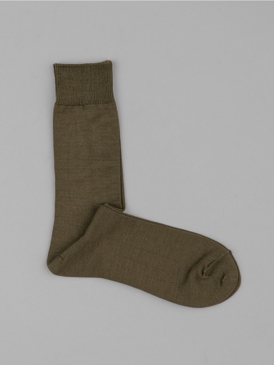 Decka Showatabé Giza Cotton Mercerized Socks - Olive