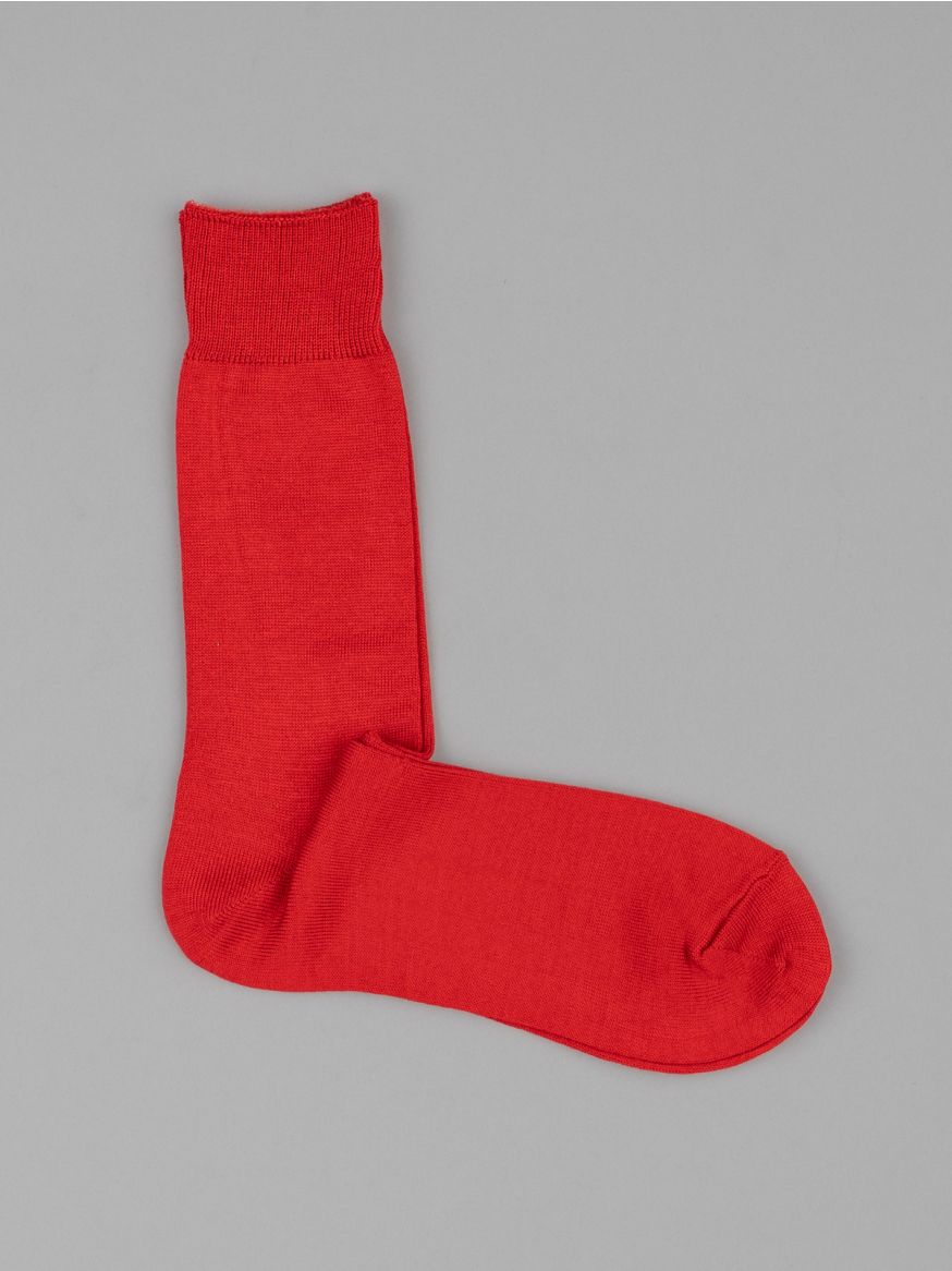 Decka Showatabé Giza Cotton Mercerized Socks - Red