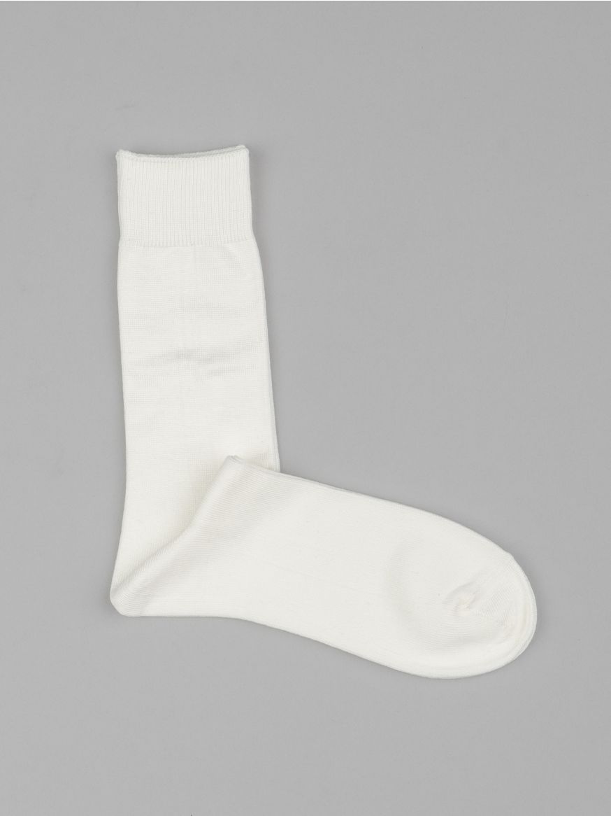 Decka Showatabé Giza Cotton Mercerized Socks - White