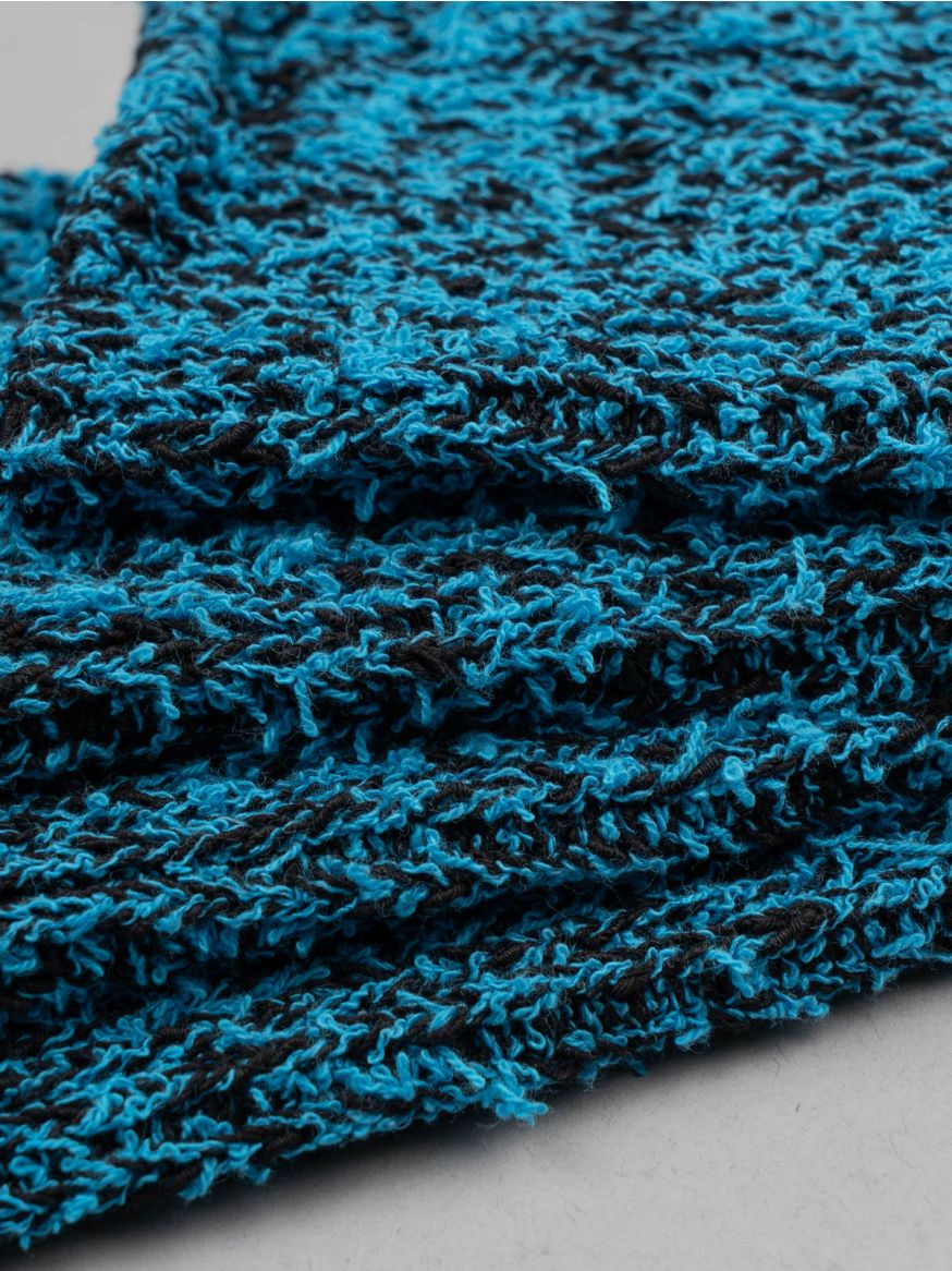 Decka Showatabé Textured Cotton Socks - Black Blue