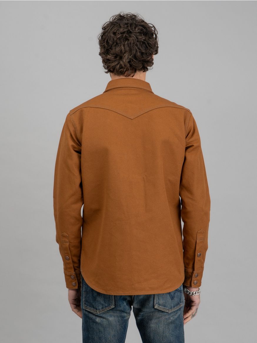 Iron Heart 17oz Cotton Duck CPO Shirt - Brown