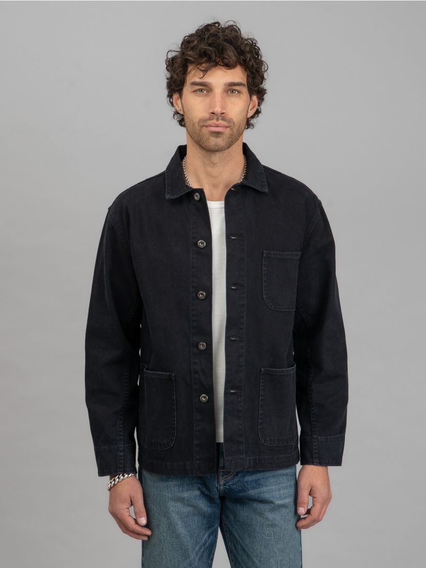 3sixteen Chore Jacket - Black Stonewash Canvas