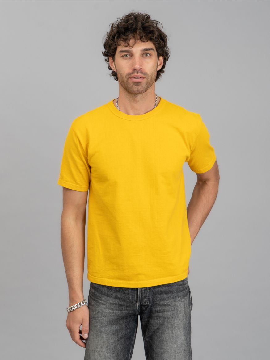 Studio D'Artisan 9913 Loopwheeled T Shirt - Yellow
