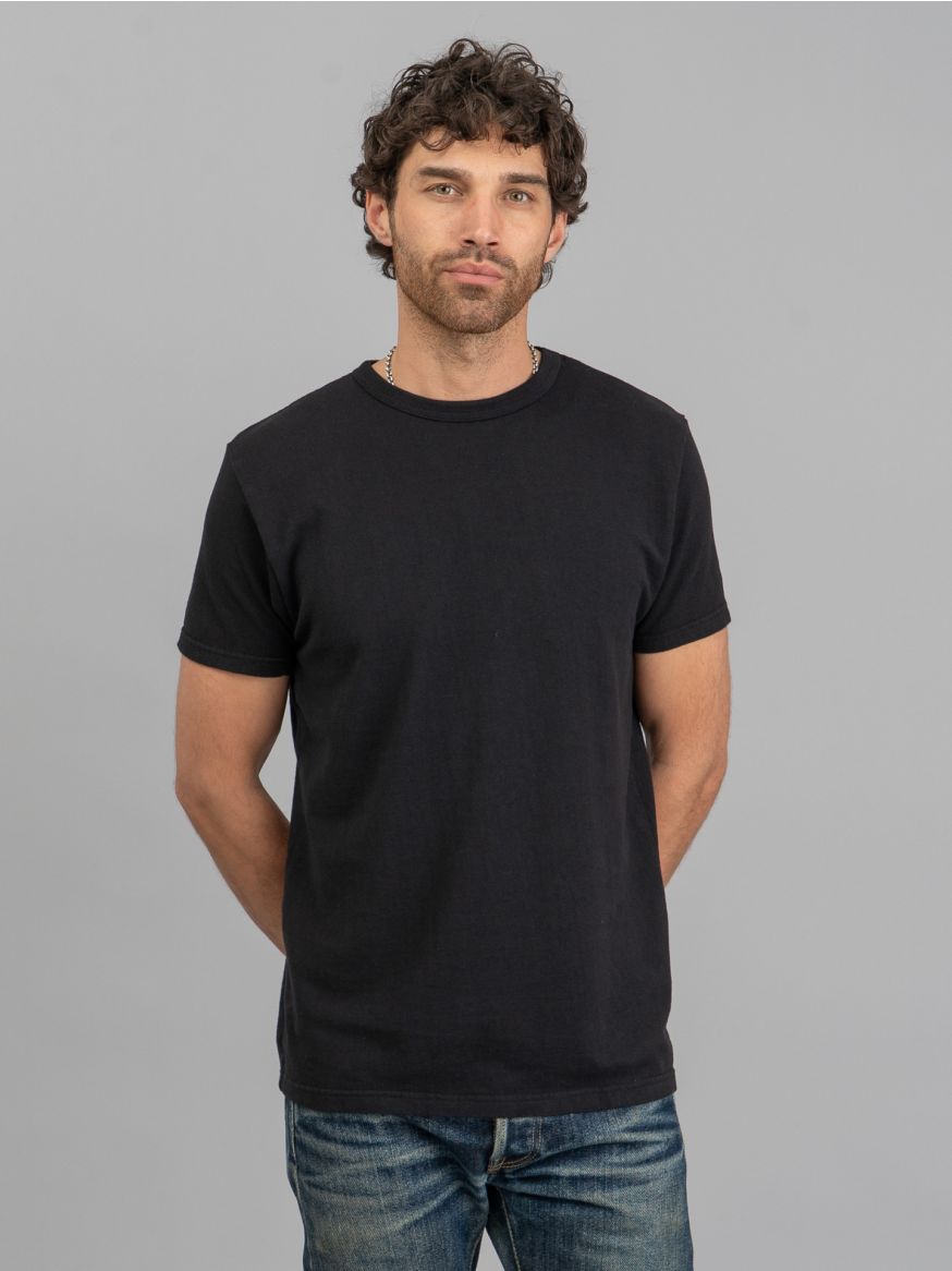 Samurai Inlay Loopwheeled T Shirt - Black
