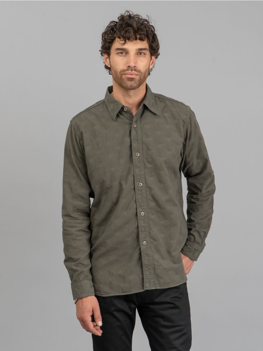 Samurai Tropical Weather Dobby Shirt - Olive