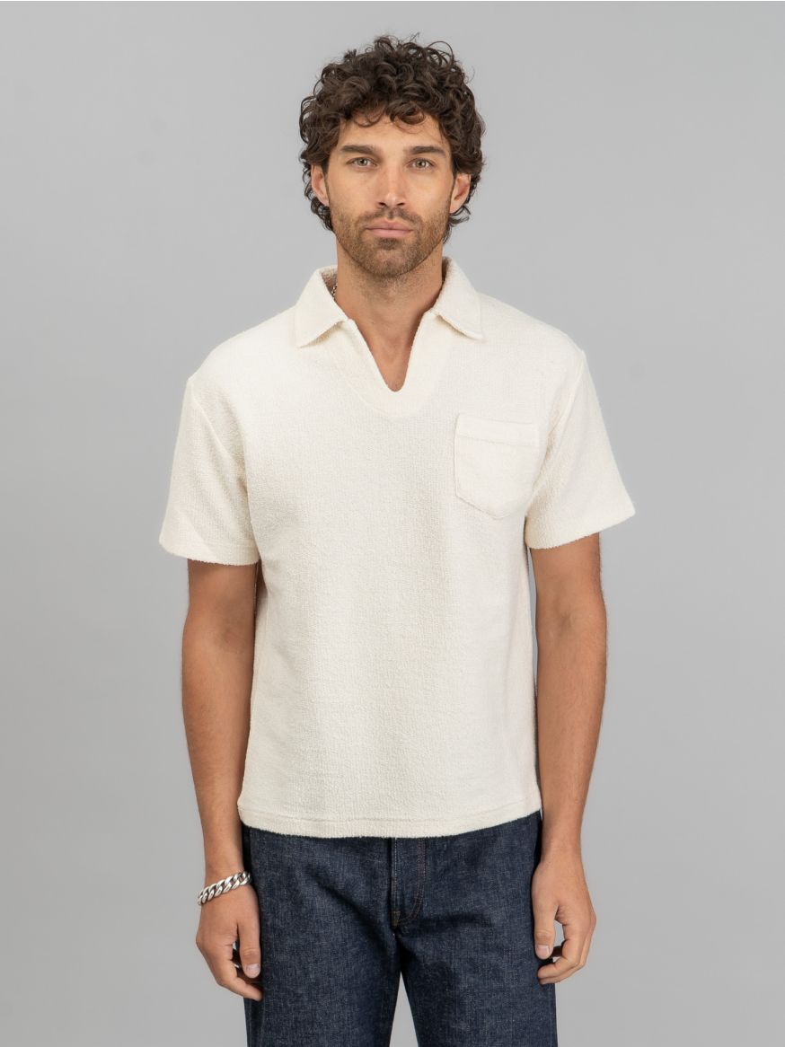 The Real McCoy’s Cotton Pile Skipper - White