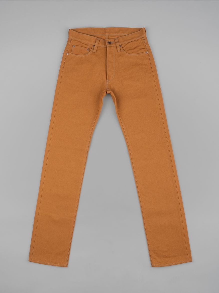 Iron Heart IH-634D 17oz Duck Canvas Jeans - Brown - Straight