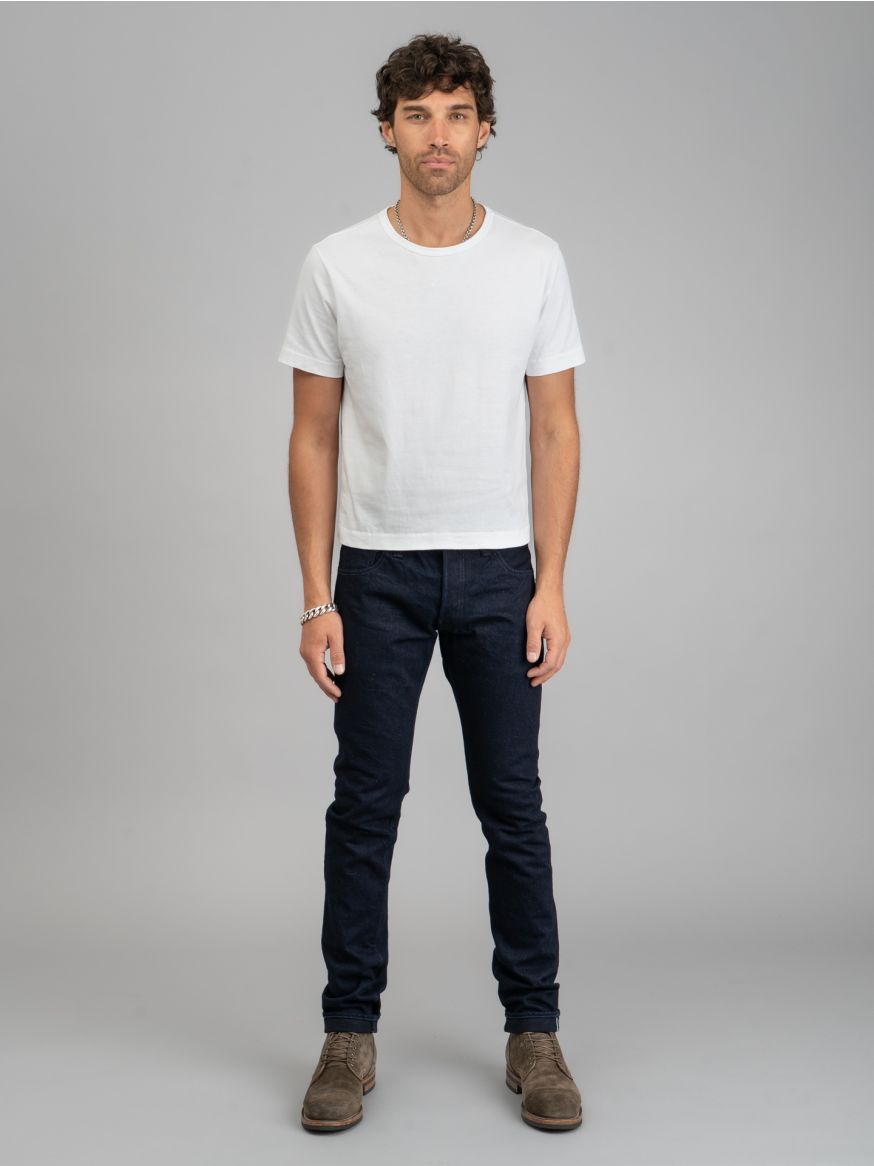 Pure Blue Japan XX-013-IDBK 14oz Indigo/Black Selvedge Jeans - Slim Tapered