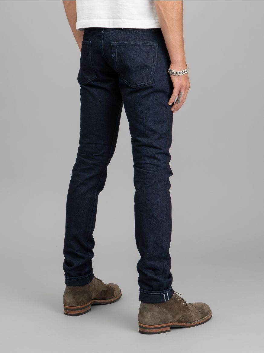 Pure Blue Japan XX-013-IDBK 14oz Indigo/Black Selvedge Jeans - Slim Tapered