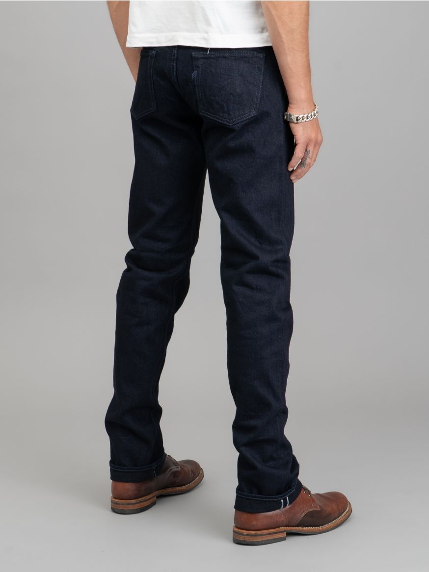 Pure Blue Japan XX-003-IDBK 14oz Indigo/Black Selvedge Jeans - Straight