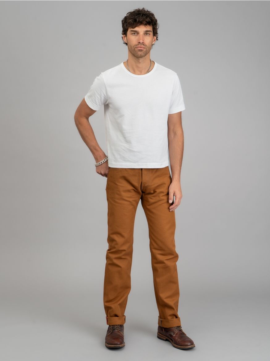 Iron Heart IH-634D 17oz Duck Canvas Jeans - Brown - Straight