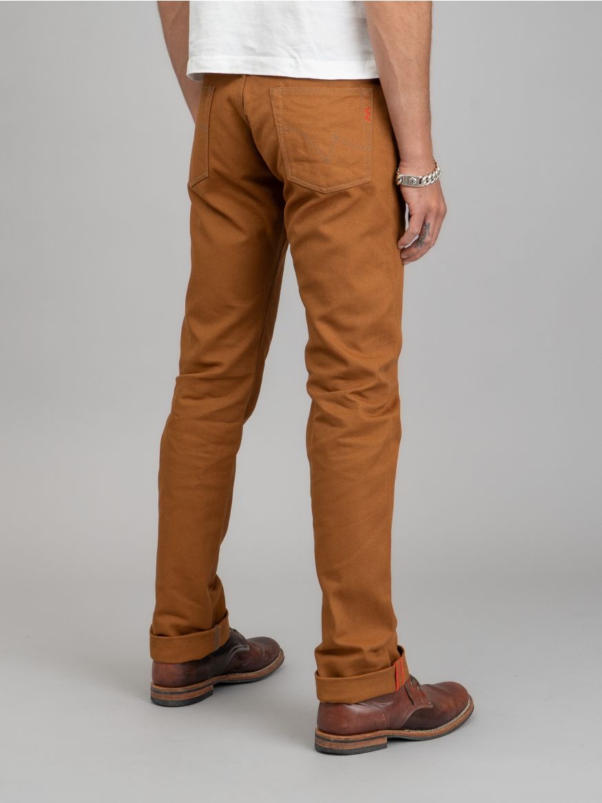 Iron Heart IH-634D 17oz Duck Canvas Jeans - Brown - Straight