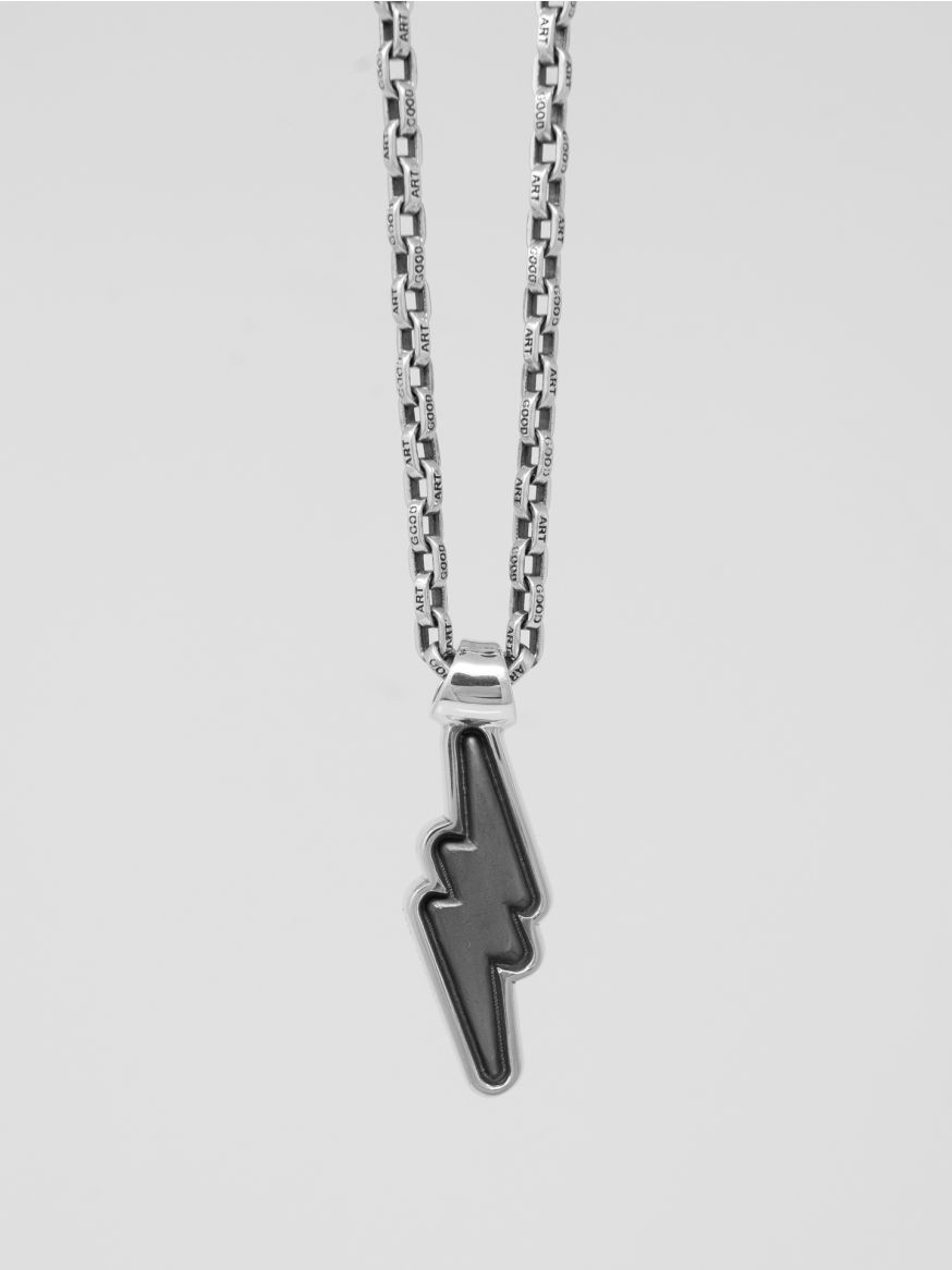 Good Art Sterling Silver Shazam Frame Pendant