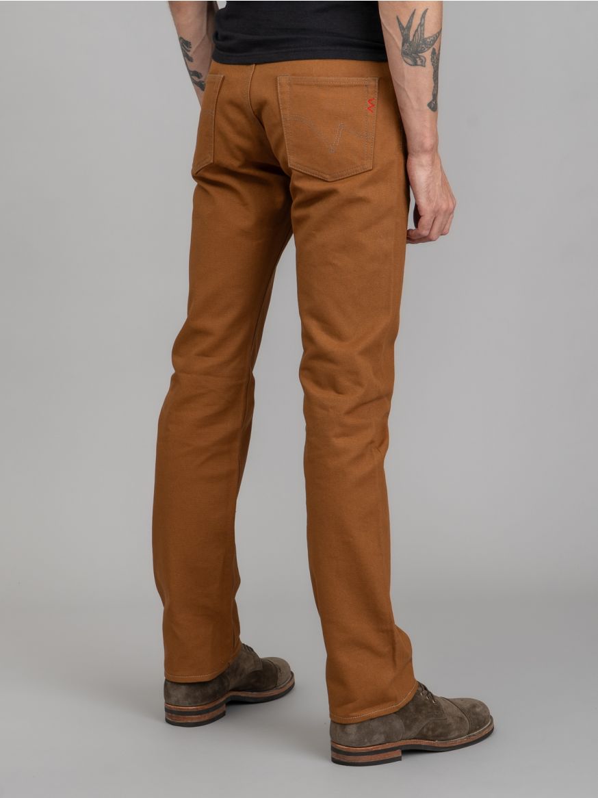 Iron Heart IH-666D 17oz Duck Jeans - Brown - Slim Straight
