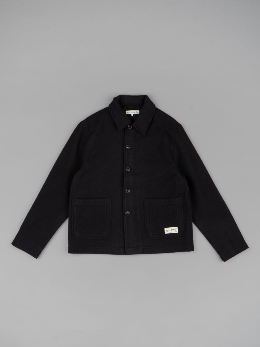 Merz b. Schwanen Burel Wool Jacket - Deep Black