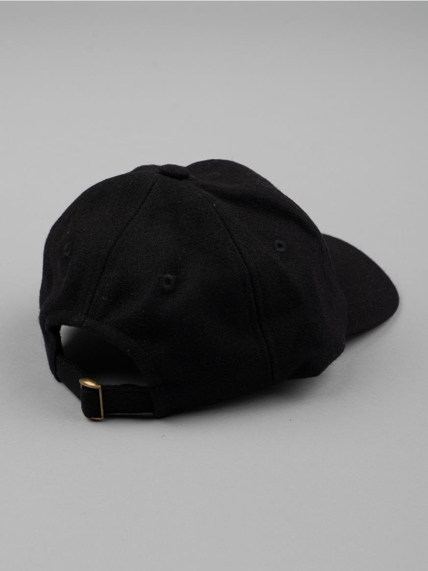 Merz b. Schwanen 'MbS' Logo Wool Cap - Deep Black