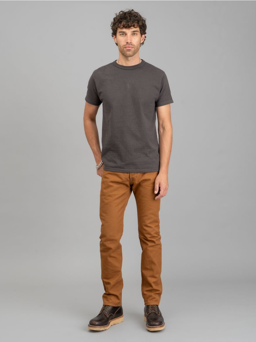 Iron Heart IH-777D 17oz Duck Jeans - Brown - Slim Tapered