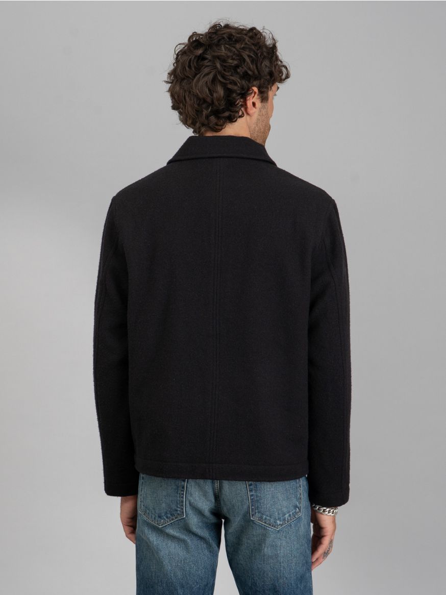 Merz b. Schwanen Burel Wool Jacket - Deep Black