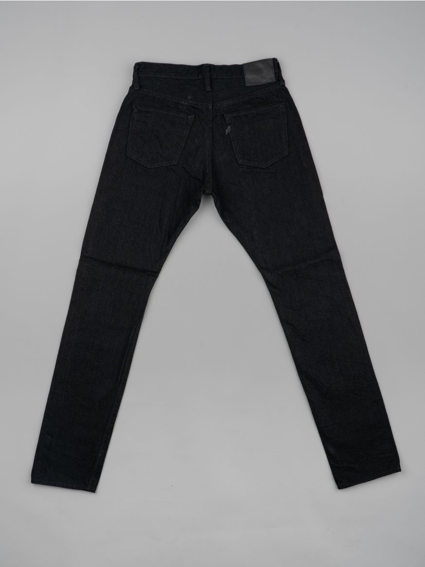 Pure Blue Japan XX-019-BK Double Black Jeans - Relaxed Tapered