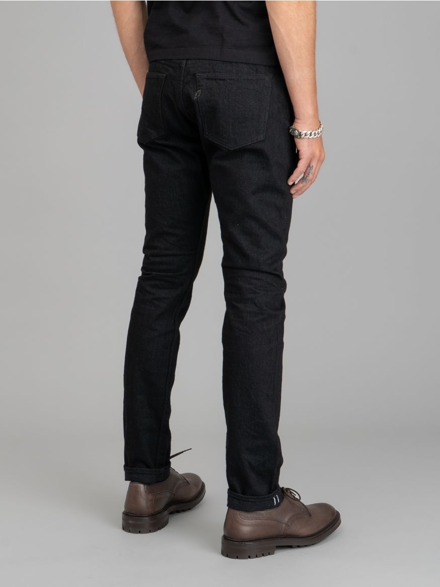 Pure Blue Japan XX-019-BK Double Black Jeans - Relaxed Tapered