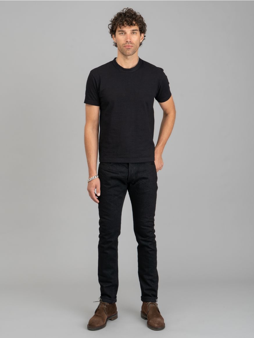 Pure Blue Japan XX-013-BK Double Black Jeans - Slim Tapered